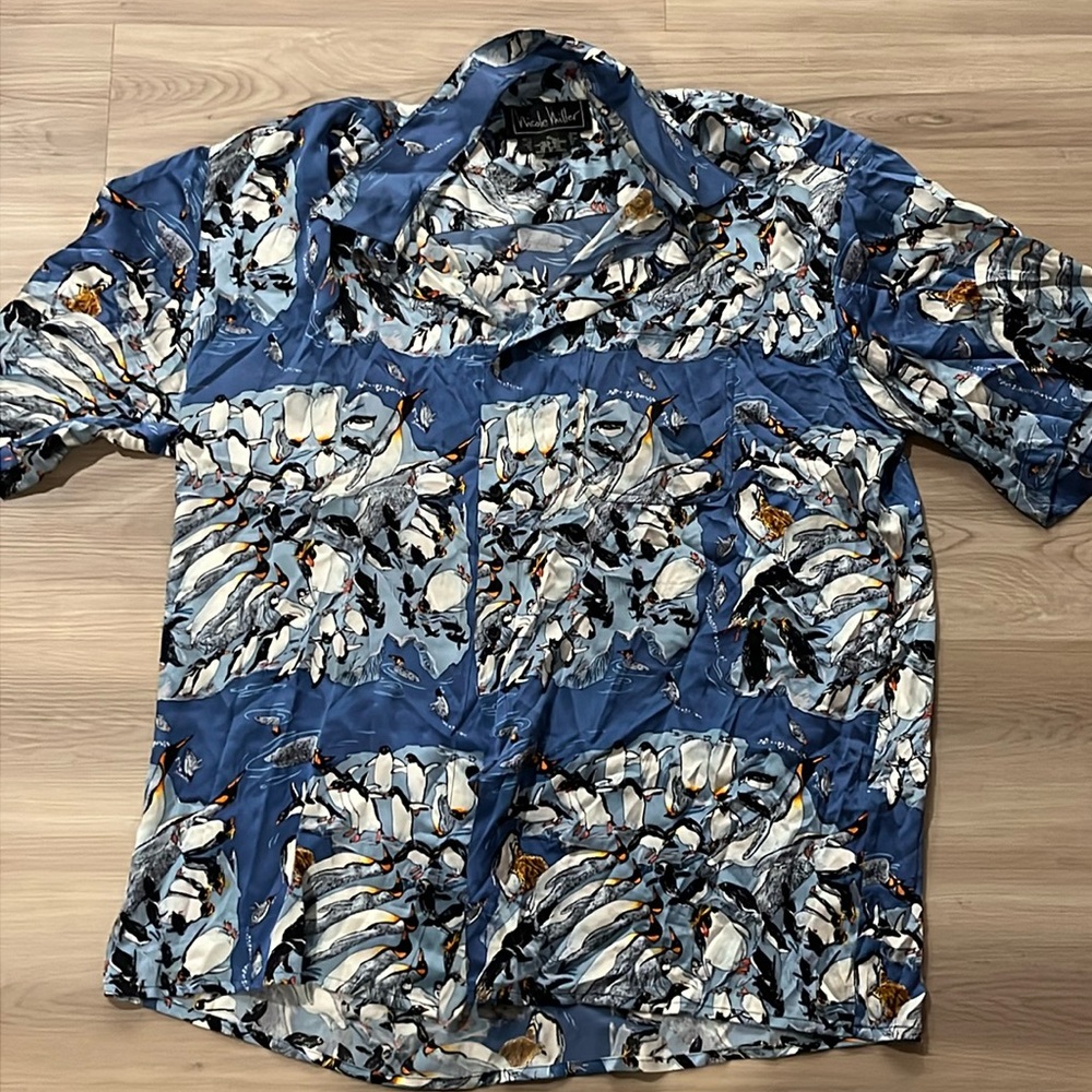 Vintage 1993 Nicole Miller 100%silk shirt